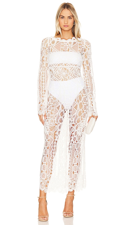 House Of Harlow 1960 X Revolve Christianne Maxi Dress In Ivory