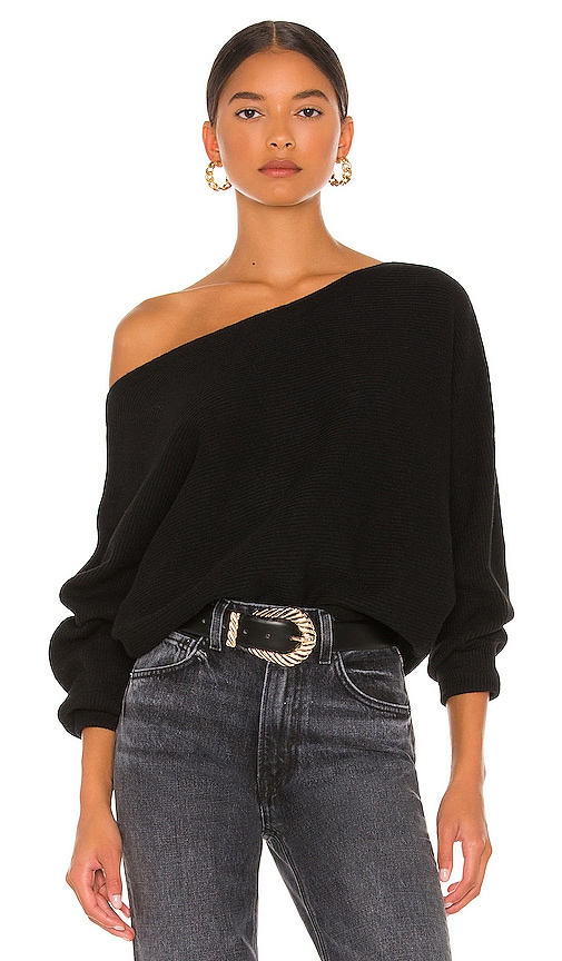 House of Harlow 1960 x REVOLVE Winifred Wide Neck Sweater in Black ...