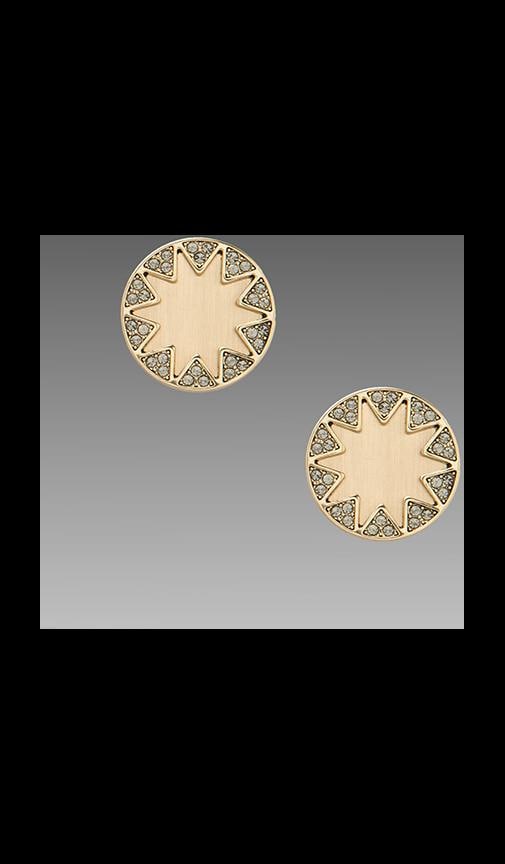 House of Harlow Earth Metal Sunburst Earrings