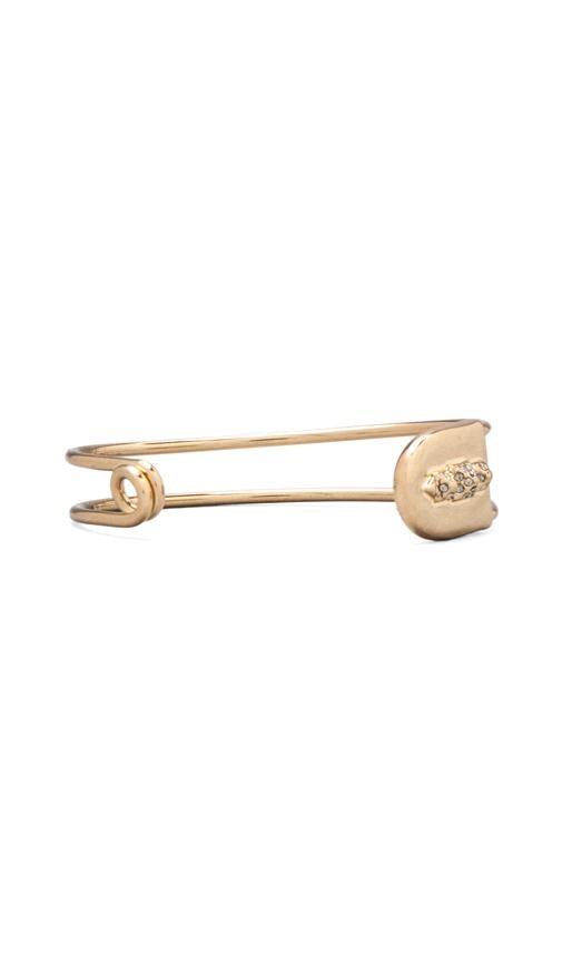 House of Harlow Pave Pyramid Safety Pin Cuff