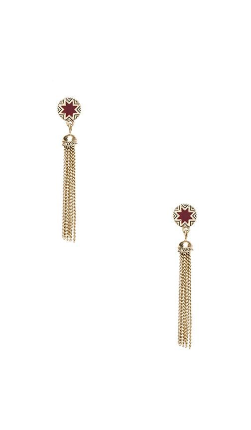 House of Harlow Sunburst Tassel Earrings