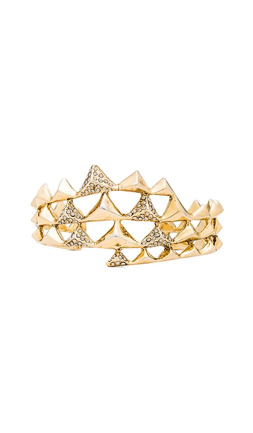 House of Harlow Pyramid Wave Pave Cuff