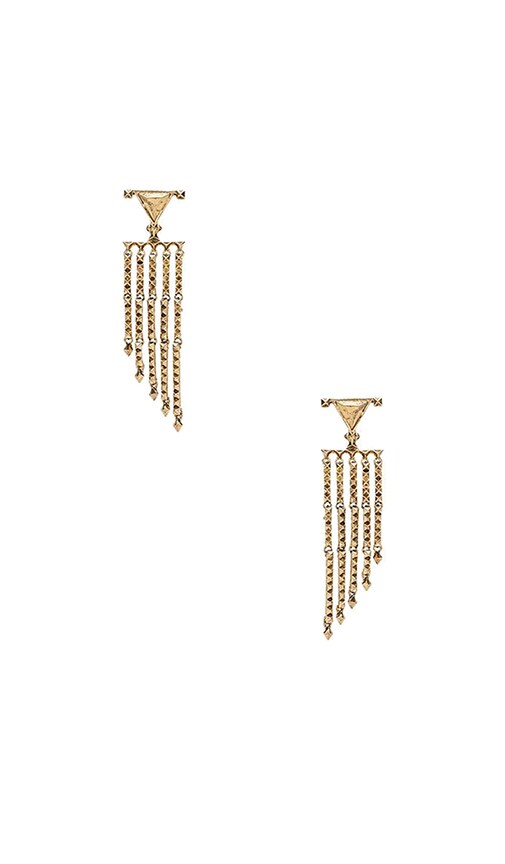 House of Harlow Tres Tri Fringe Earring