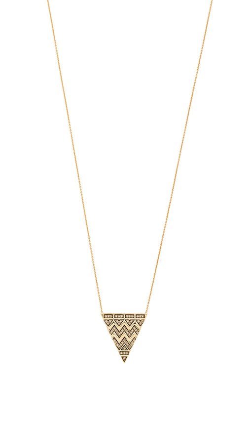 House of Harlow Pave Tribal Triangle Necklace