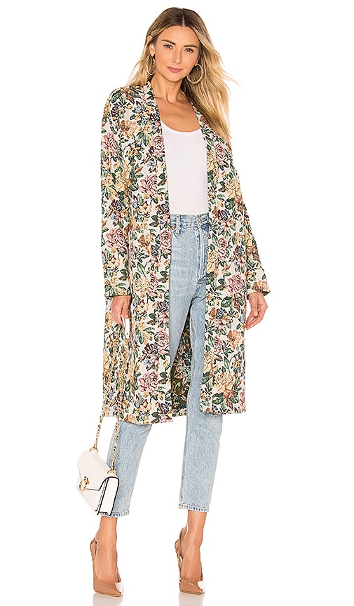 House of Harlow 1960 X REVOLVE Cassius Jacket in Ivory Tapestry Flora ...