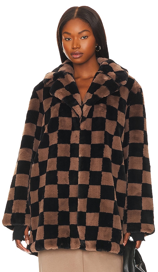 Shop House Of Harlow 1960 X Revolve Barrera Coat In Brown & Tan