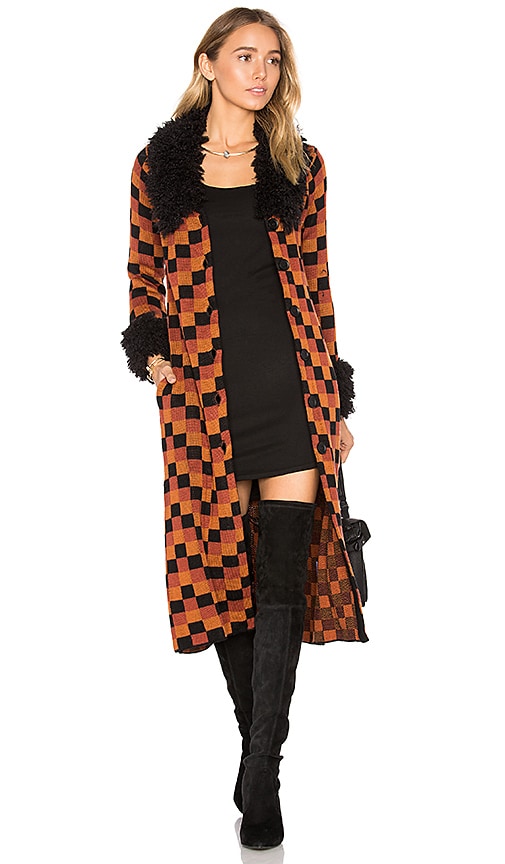 house of harlow plaid coat