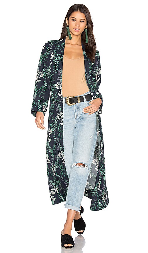 House of Harlow 1960 x REVOLVE Yoselin Maxi Bed Jacket in Falling Leaves