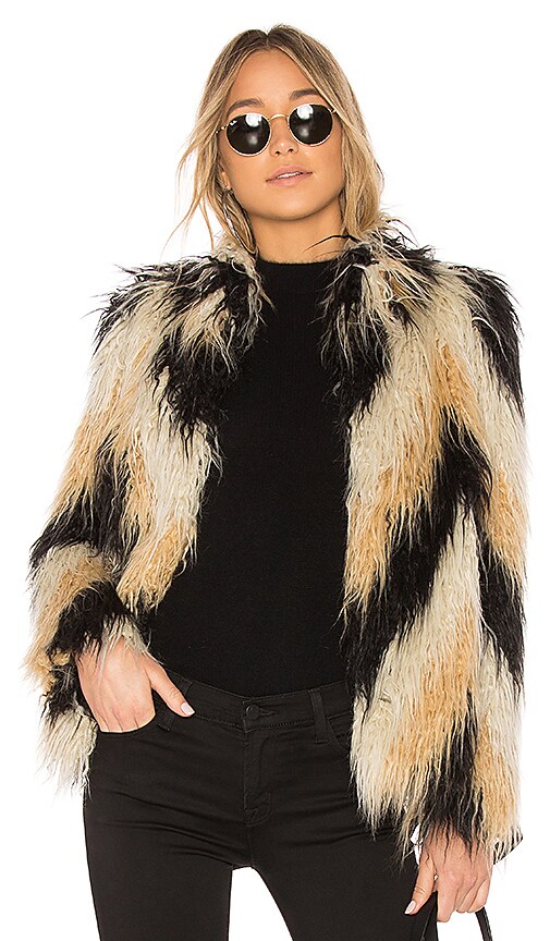 x REVOLVE Dee Faux Fur Coat