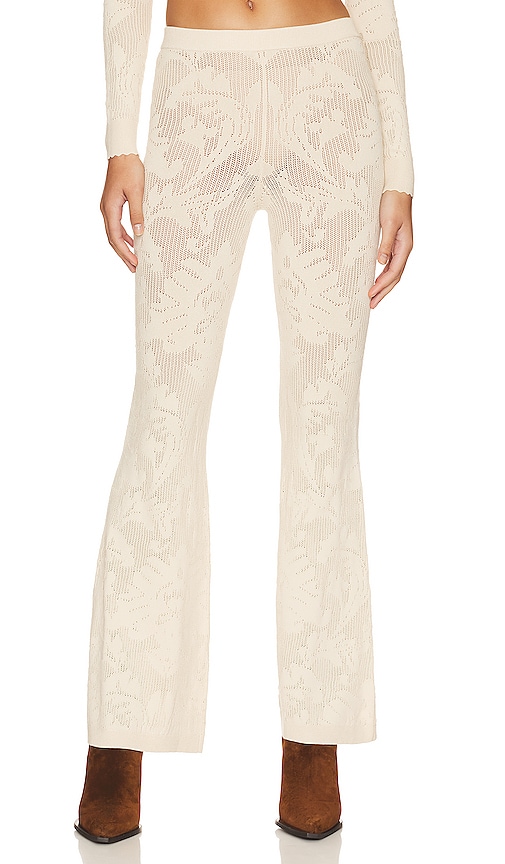 House Of Harlow 1960 X Revolve Ranee Knit Trousers In Oyster