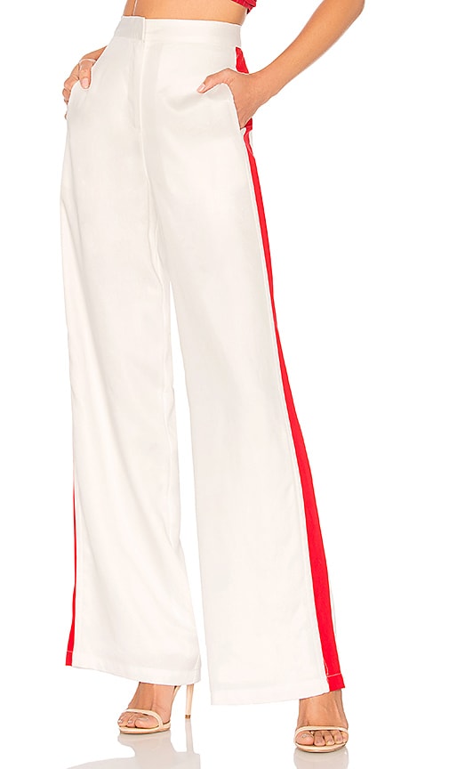 House of Harlow 1960 x REVOLVE Wide Leg Track Pants in White & Red ...