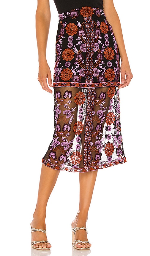 x REVOLVE Ariana Midi Skirt