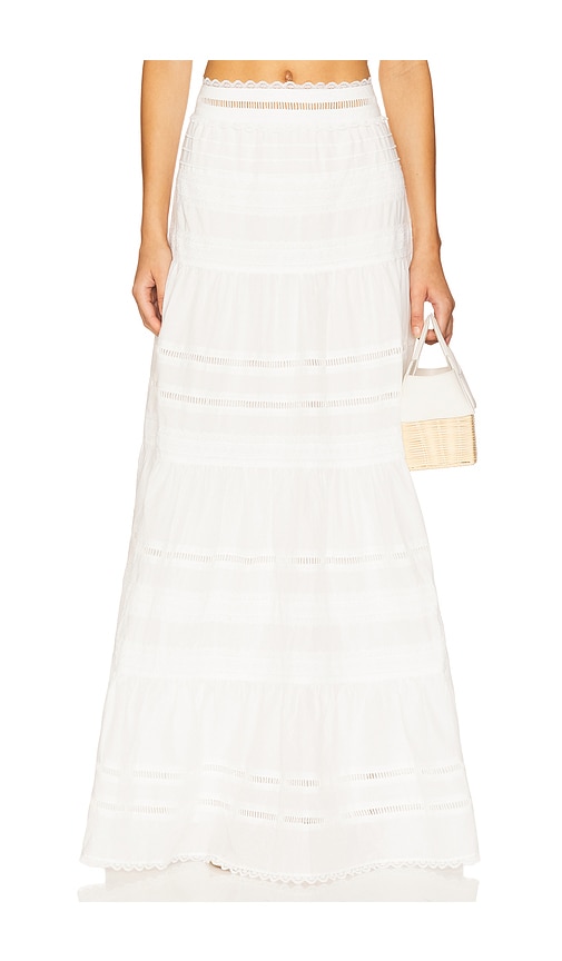 x REVOLVE Felicity Maxi Skirt in White. - size XL (also in L, M, S)