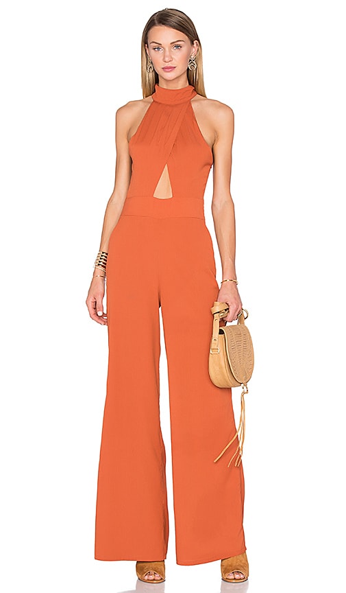 House of Harlow 1960 x REVOLVE Karen Cutout Jumpsuit in Burnt Orange