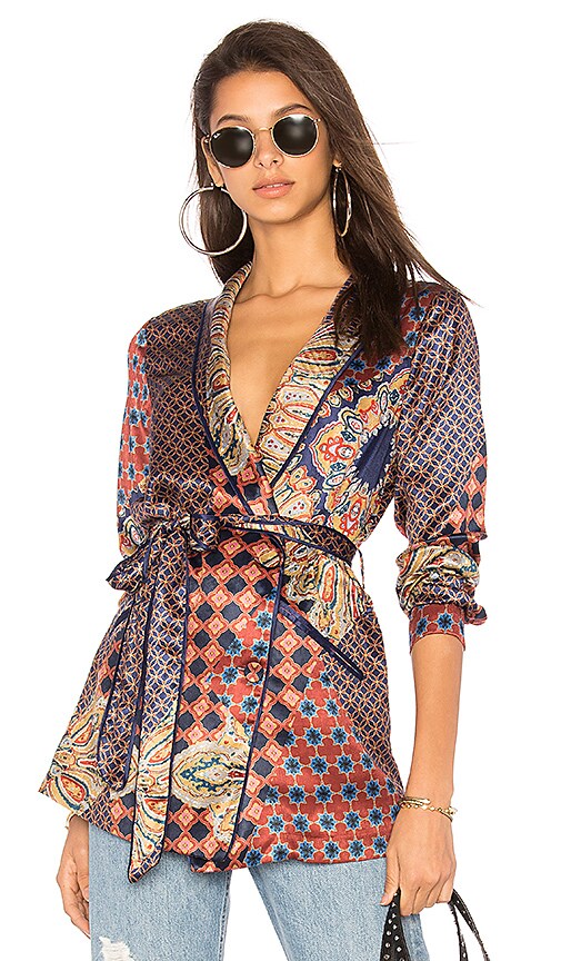 House of Harlow 1960 x REVOLVE Arthur Top in Patchwork Pajama Print ...