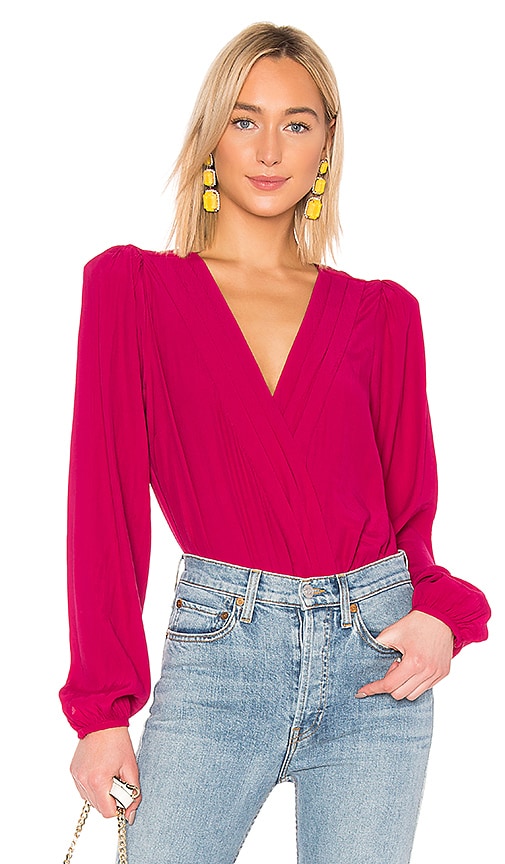 House of Harlow 1960 X REVOLVE Ivania Blouse in Fuchsia | REVOLVE