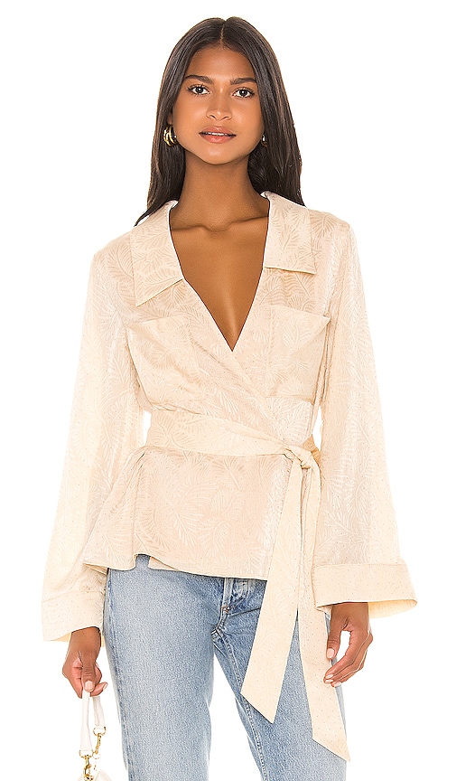 House of Harlow 1960 X REVOLVE Layla Blouse in Cream | REVOLVE