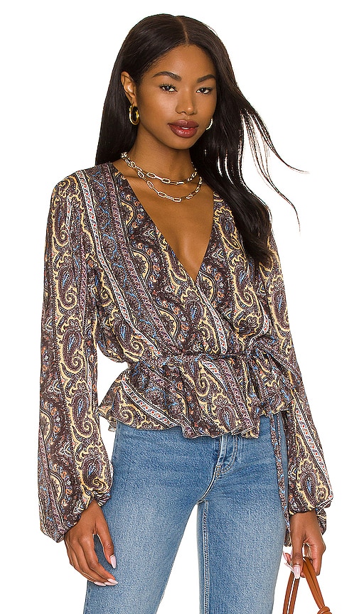 House of Harlow 1960 x REVOLVE Badia Top in Paisley Multi