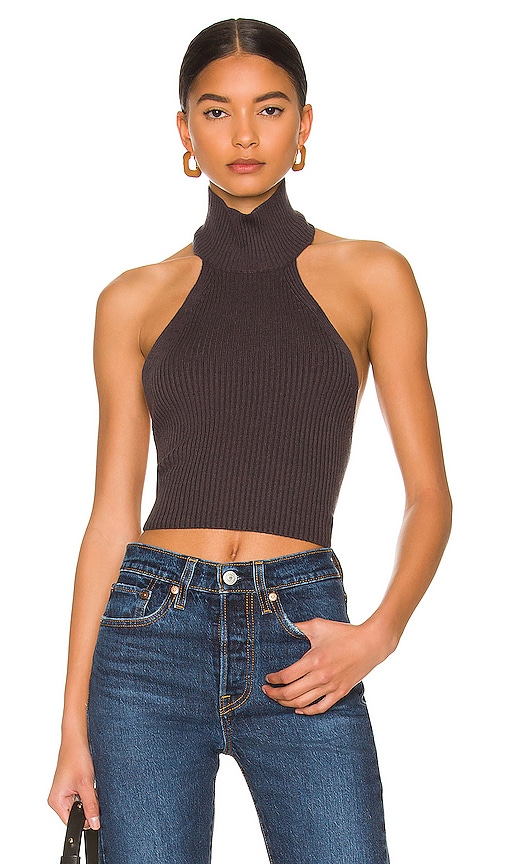 REVOLVE, Tops, Nwt Revolve House Of Harlow 96 Knit Compression Tank  Cropped Black Small