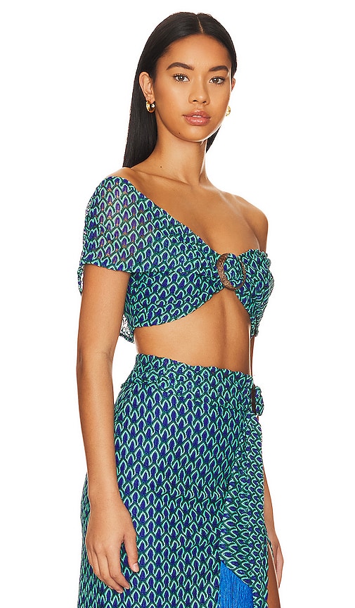 Shop House Of Harlow 1960 X Revolve Didier Top In Blue Multi