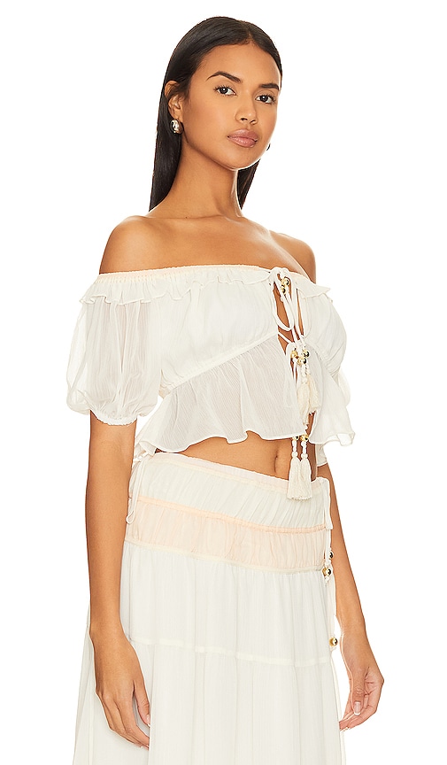 Shop House Of Harlow 1960 X Revolve Aamina Top In Ivory