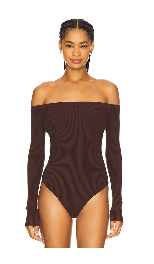 House Of Harlow 1960 X Revolve Colette Bodysuit In Brown