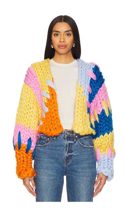 Hope Macaulay The Colorful Colossal Knit Jacket In Multi