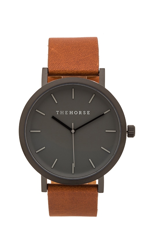 The Horse Original in Matte Black & Tan