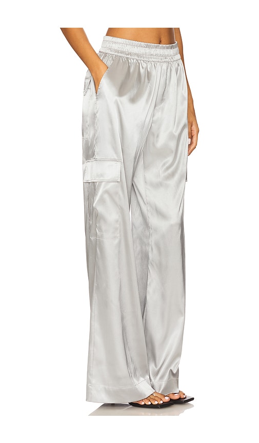 Heroine Sport Satin Cargo Pants In White