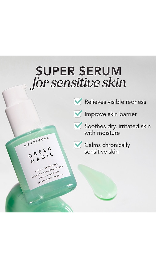  Herbivore Botanicals Suero Green Magic Cica + Ceramides Redness Reducing Serum En Color Belleza: Na Talla All . 