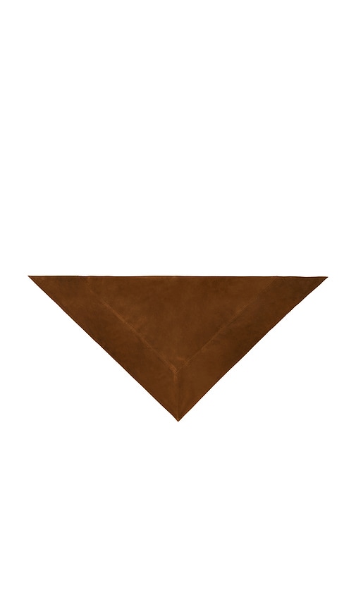  Herskind Suede Bandana In Man Made Laether With Silver-tone Metal Hardware. 