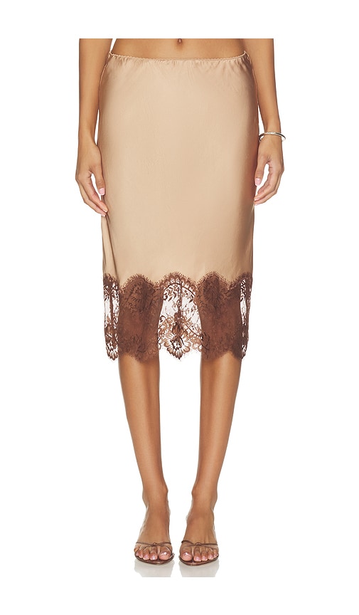 Herskind Herbert Skirt In Metallic Copper