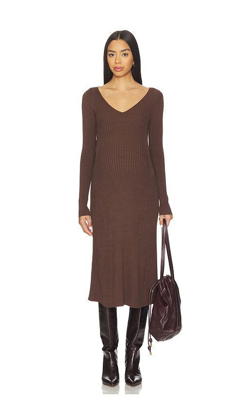 Hatch The Dasha Dress In Brown