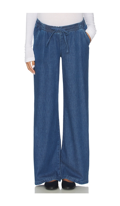 Hatch The Denim Drawstring Gavin Pant In Blue