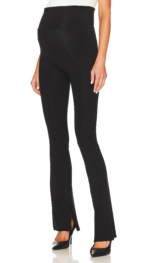 HATCH The Maternity Body Flare Leg Pant in Black