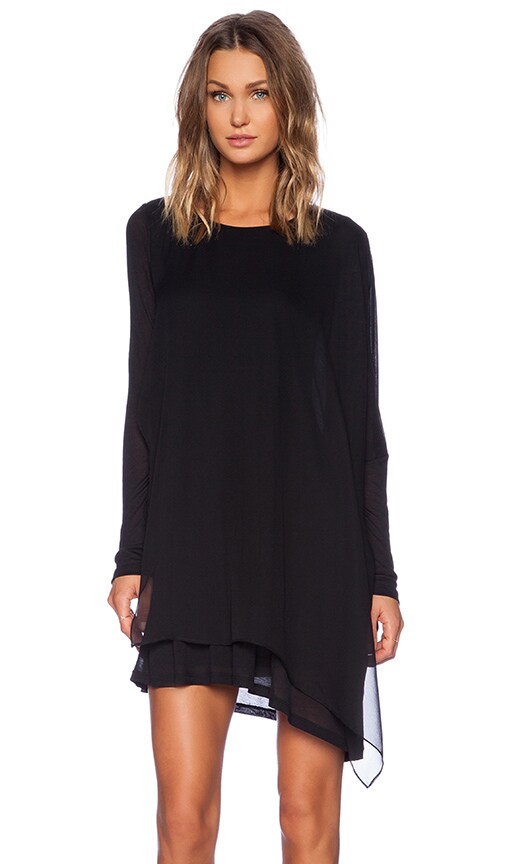 Silk Front Shift Dress