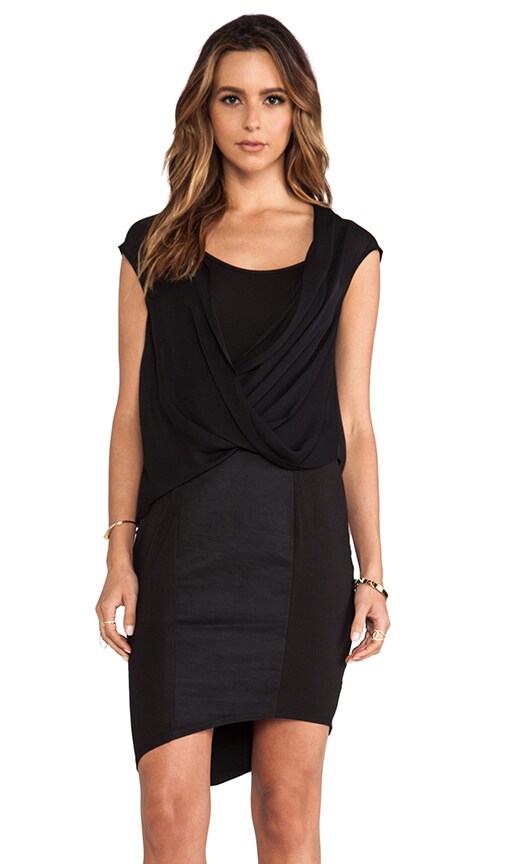 Asymmetrical Surplice Dress