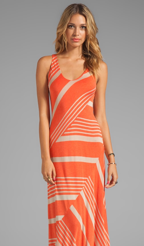 Engineered Stripe Slice Dress
