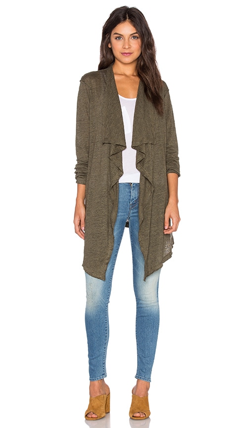 Waterfall Cardigan in Heather Grey