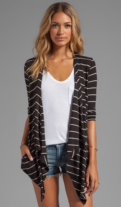 Rib Stripe Cardi