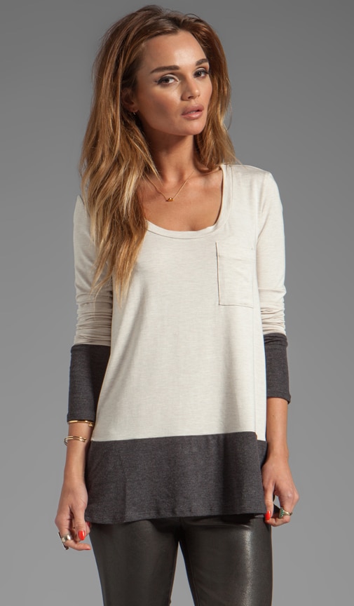 Long Sleeve Colorblock Tee