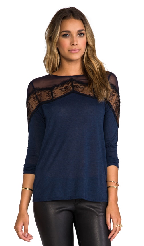 Chevron Lace Top