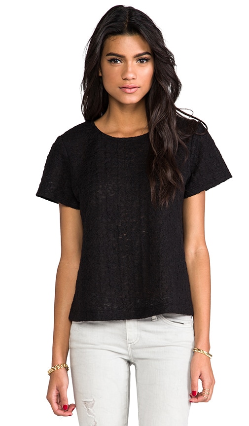 Jacquard Sleeve Tee