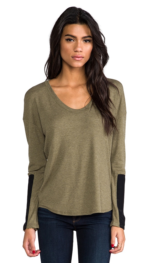 Silk Block Sleeve Top