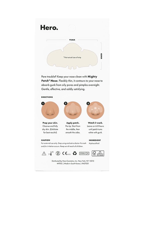 HERO COSMETICS MIGHTY PATCH NOSE STRIPS 10 COUNT