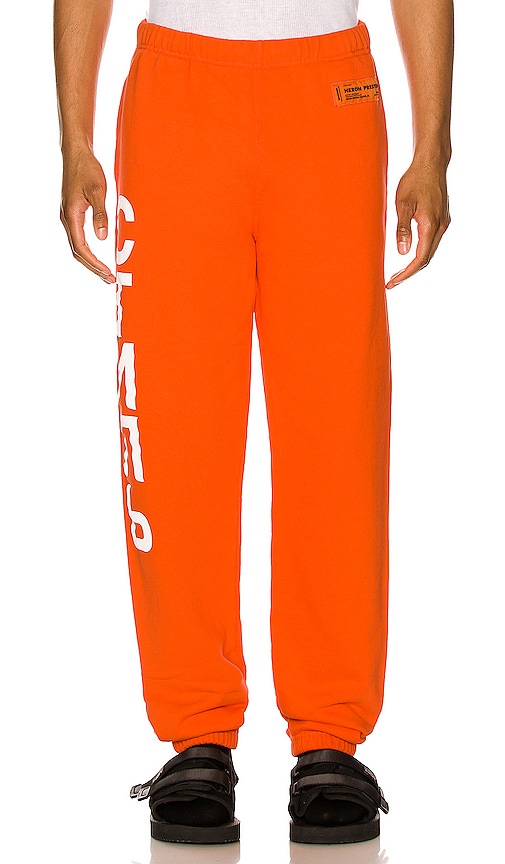 in | REVOLVE Preston Orange Sweatpants Heron CTNMB