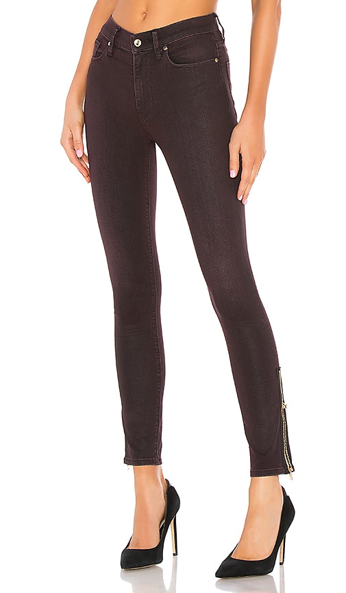 Barbara High Rise Ankle Jewel Side Zip