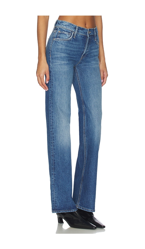 Hudson Rose High Rise Wide Jeans In Blue