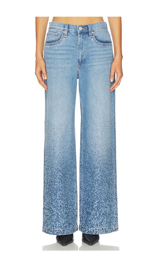 Hudson Jodie Loose Wide Jeans In Blue