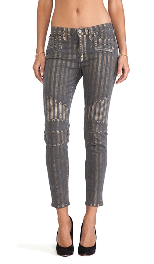 Moto Striped Skinny